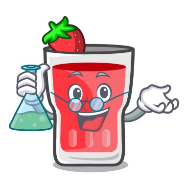 Profesör çilek mojito karakter karikatür