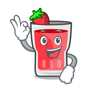 Tamam çilek mojito karakter karikatür