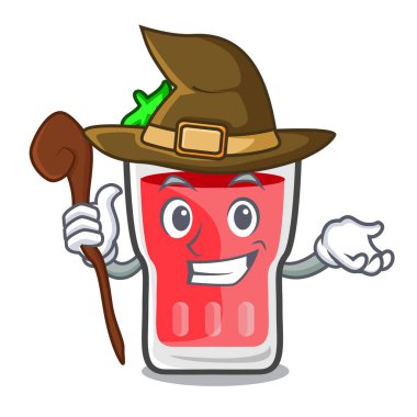 Cadı çilek mojito maskot çizgi film