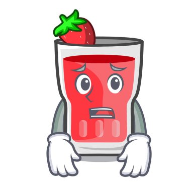 Korkarım çilek mojito maskot çizgi film
