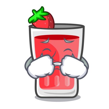 Ağlayan çilek mojito maskot çizgi film