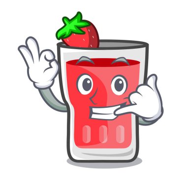 Bana çilek mojito maskot çizgi film de