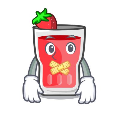 Sessiz çilek mojito maskot çizgi film