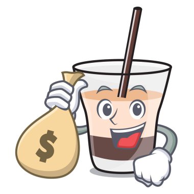 Para çantası beyaz Rus karakter karikatür ile