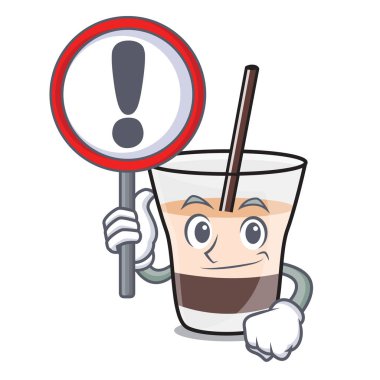 İşareti Beyaz Rus karakter karikatür ile