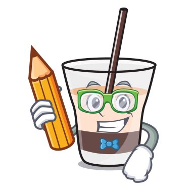 Öğrenci Beyaz Rus karakter karikatür