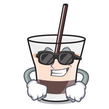 Süper cool Beyaz Rus karakter karikatür