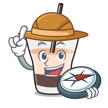 Explorer Beyaz Rus maskot çizgi film