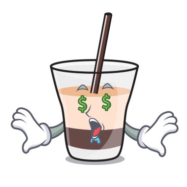 Para göz Beyaz Rus maskot çizgi film