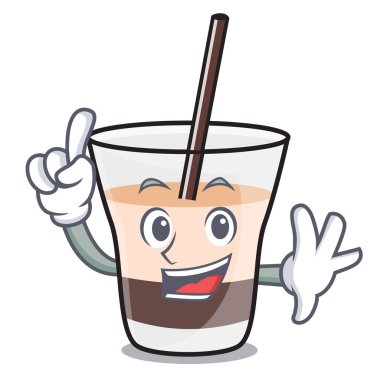 Parmak Beyaz Rus maskot çizgi film