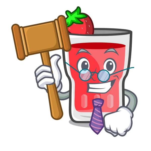 Yargıç çilek mojito maskot çizgi film