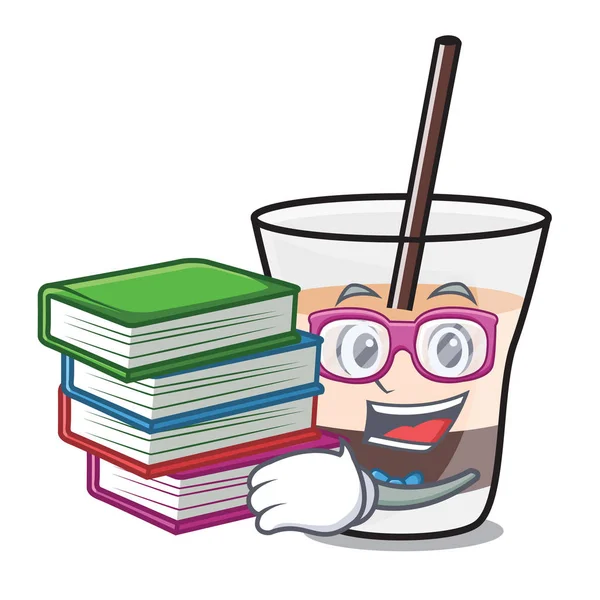 Öğrenci kitap Beyaz Rus maskot karikatür ile