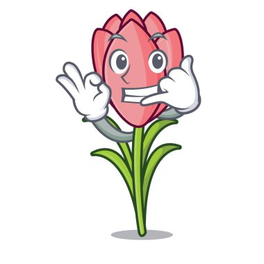 Çiğdem çiçek maskot çizgi film ara beni