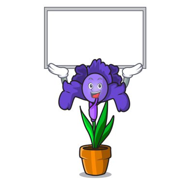 Yönetim Kurulu Iris çiçek karakter karikatür kadar