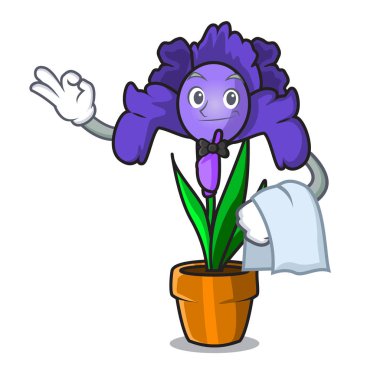 Garson Iris çiçek maskot çizgi film