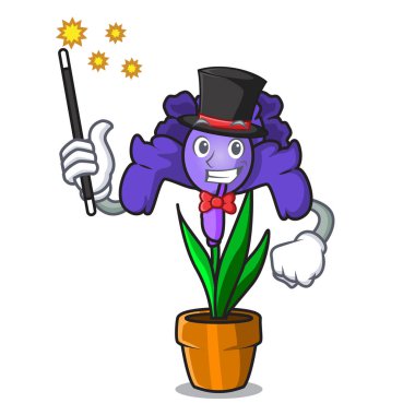 Sihirbaz Iris çiçek maskot çizgi film