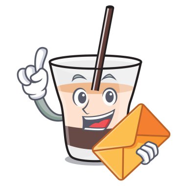 Zarf Beyaz Rus karakter karikatür ile