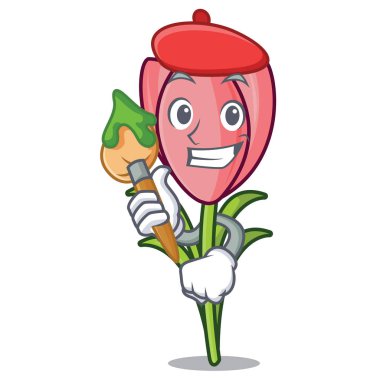 Sanatçı çiğdem çiçek karakter karikatür