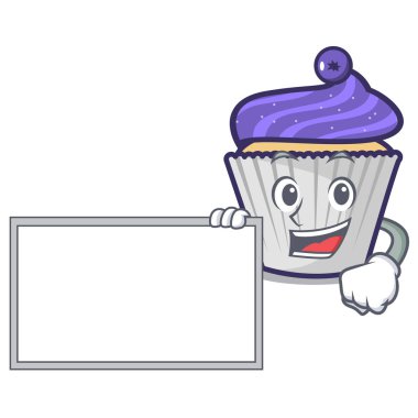 Yönetim Kurulu yaban mersinli kek karakter karikatür ile