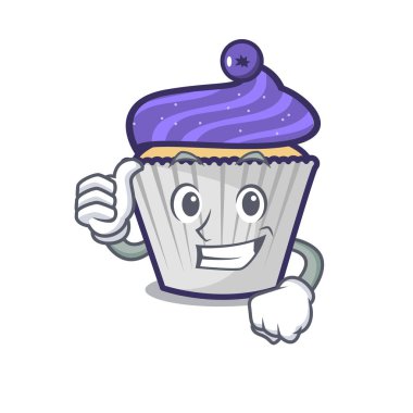 Yaban mersinli kek karakter karikatür yaşasın