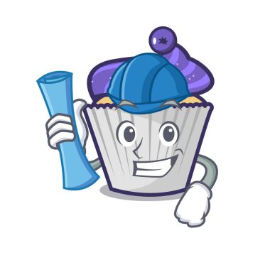 Mimar yaban mersinli kek karakter karikatür