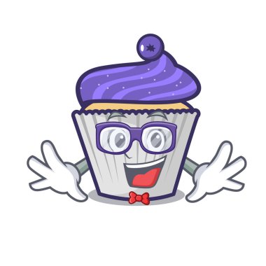 Geek yaban mersinli kek karakter karikatür