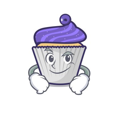 Smirking yaban mersinli kek karakter karikatür