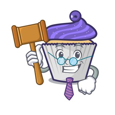 Yargıç yaban mersinli kek maskot çizgi film