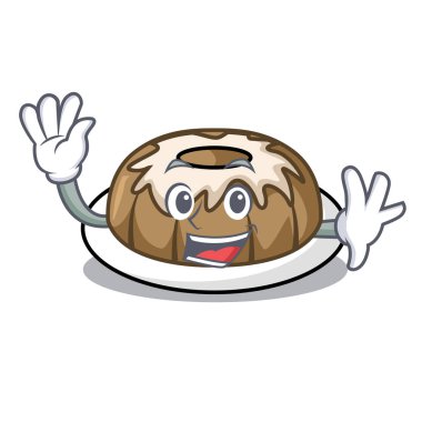 Kek karakter karikatür sallayarak