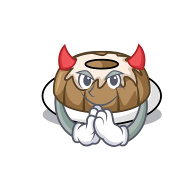 Şeytan kek maskot çizgi film