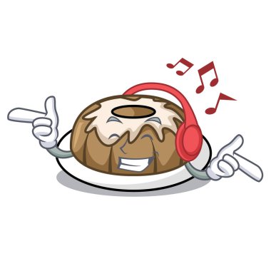 Dinleme müzik kek maskot çizgi film