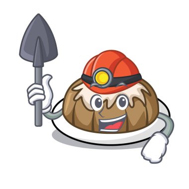 Madenci kek maskot çizgi film