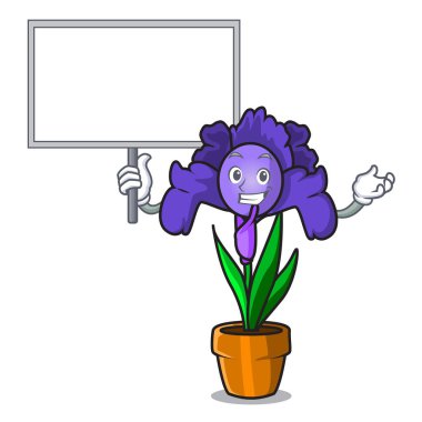 Yönetim Kurulu Iris çiçek karakter karikatür getirmek