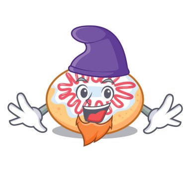 Elf jöleli donut karakter karikatür