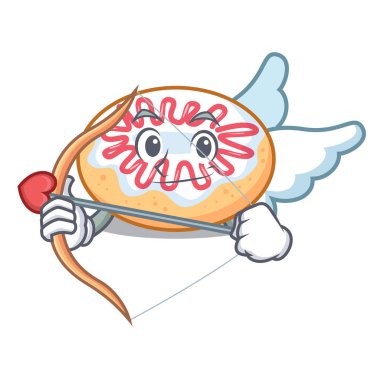 Aşk tanrısı jöleli donut karakter karikatür