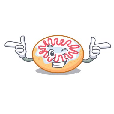 Wink jöleli donut karakter karikatür