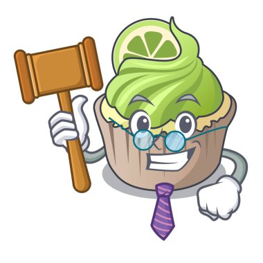Yargıç limon keki maskot çizgi film
