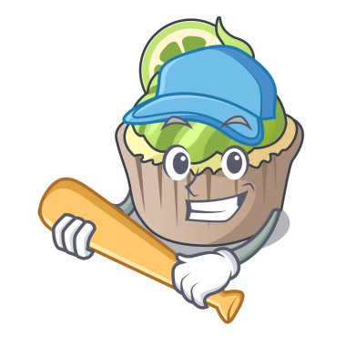 İskambil beyzbol limon keki karakter karikatür