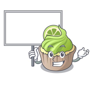 Kurulu limon keki karakter karikatür getirmek