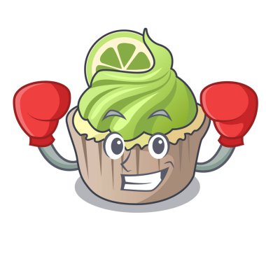 Limon keki karakter karikatür boks