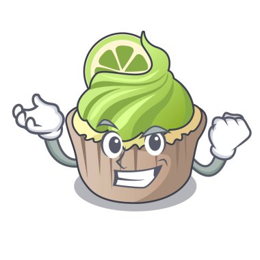 Başarılı limon keki karakter karikatür