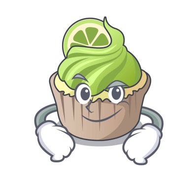 Smirking limon keki karakter karikatür