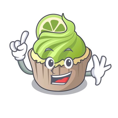 Parmak limon keki maskot çizgi film