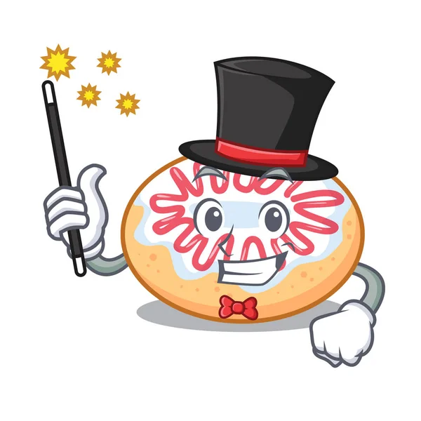 Sihirbaz jöleli donut maskot çizgi film