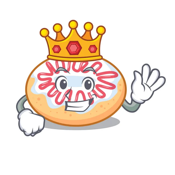 Kral jöleli donut maskot çizgi film