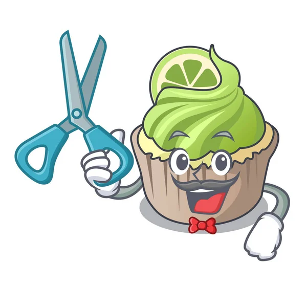 Limon keki karakter karikatür berber