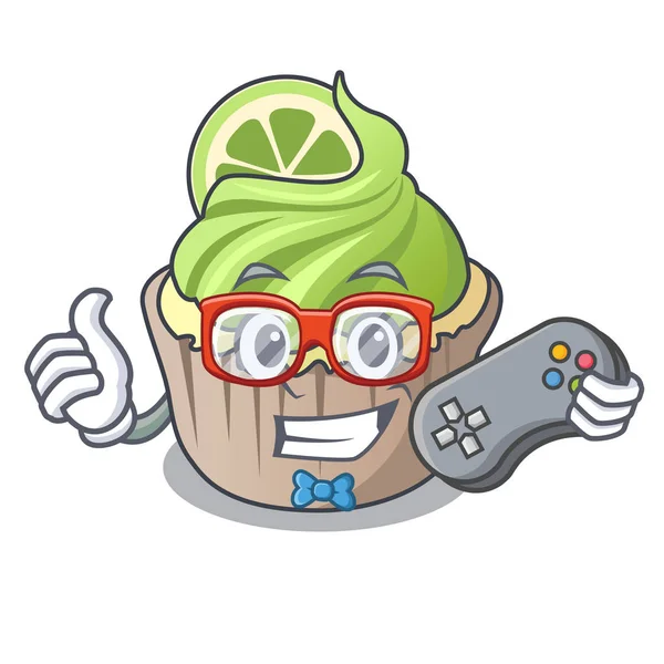 Oyun limon keki maskot çizgi film