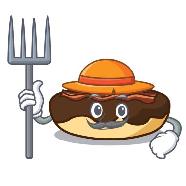 Çiftçi akçaağaç pastırma karakter karikatür bar