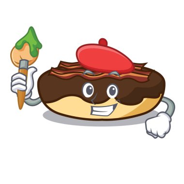 Sanatçı akçaağaç pastırma karakter karikatür bar