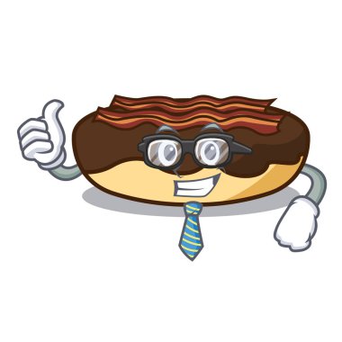 İşadamı akçaağaç pastırma karakter karikatür bar